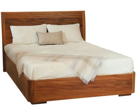 Picture of Solaris Queen Bedstead -bedframe - Timber headboard