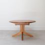 Picture of Verso Rimu Round Single Pedestal Extension Table